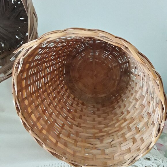 Vintage Lot of Three Planters - Wicker and Fiber Board - Picture 8 of 8